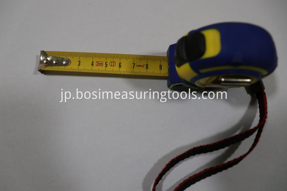Retractable Tape Measure With Rubber Covered